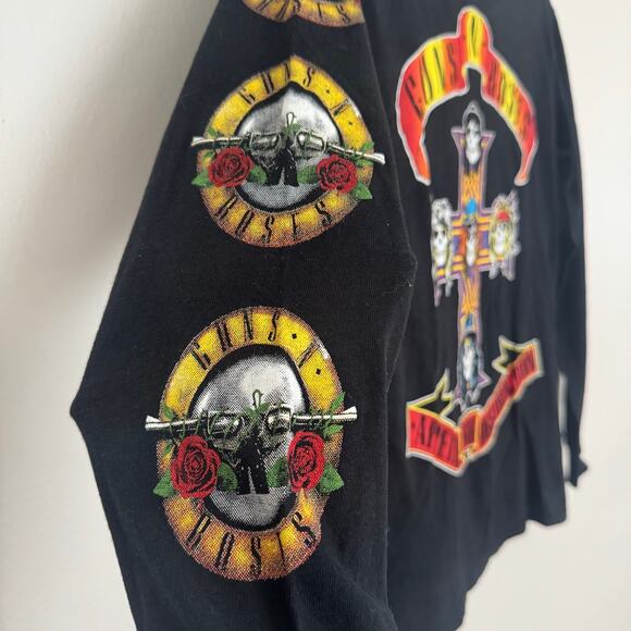 Guns N' Roses 'Appetite for Destruction' Long Sleeve Band Tee in Black - Picture 4 of 7